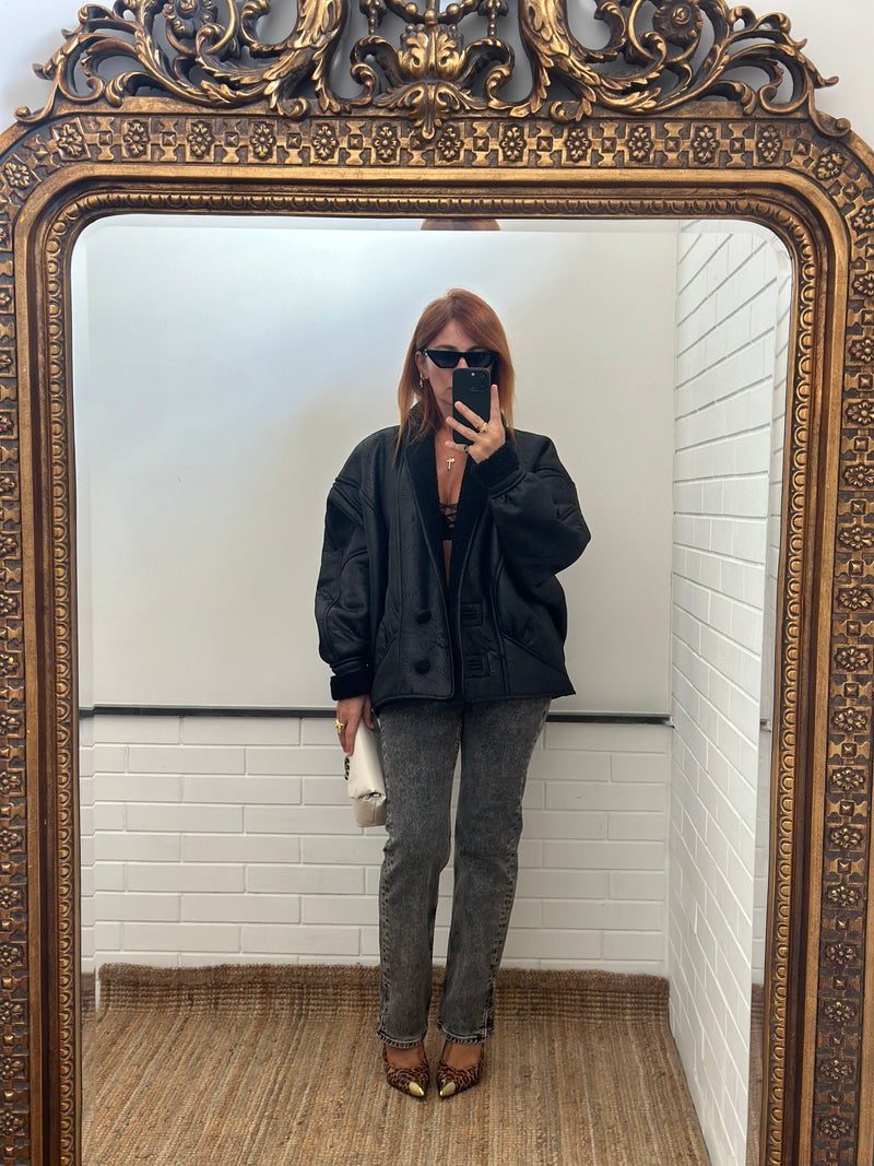 Eco-montone the classic shearling crop nineminutes