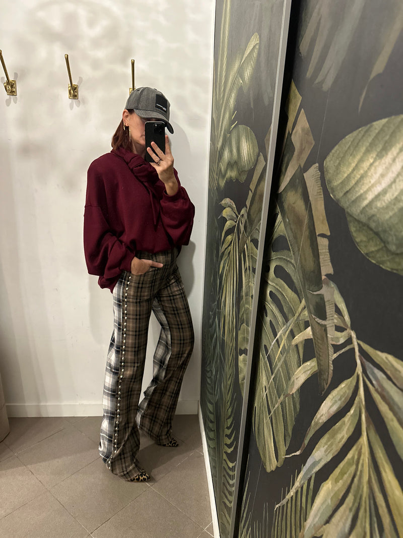 Pantaloni check akep