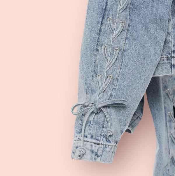 Giacca jeans con dettaglio treccia bsb
