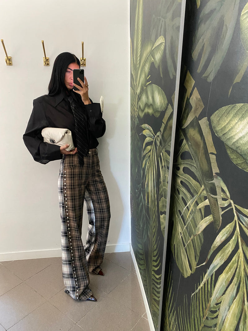 Pantaloni check akep
