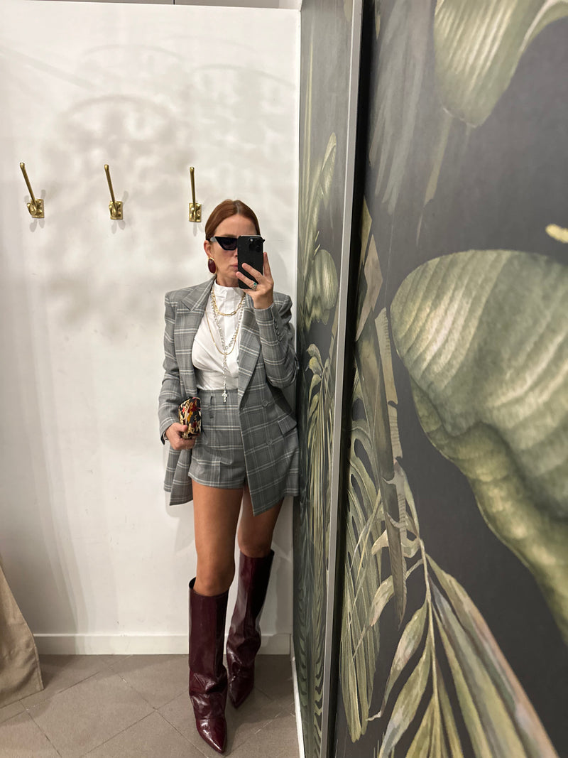 Stivali a tubo bordeaux alchimia