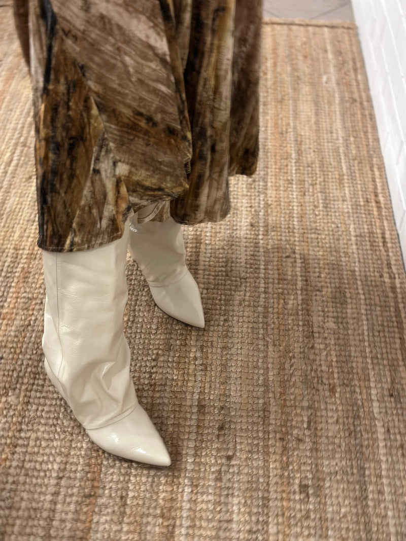 Stivali a tubo bordeaux alchimia