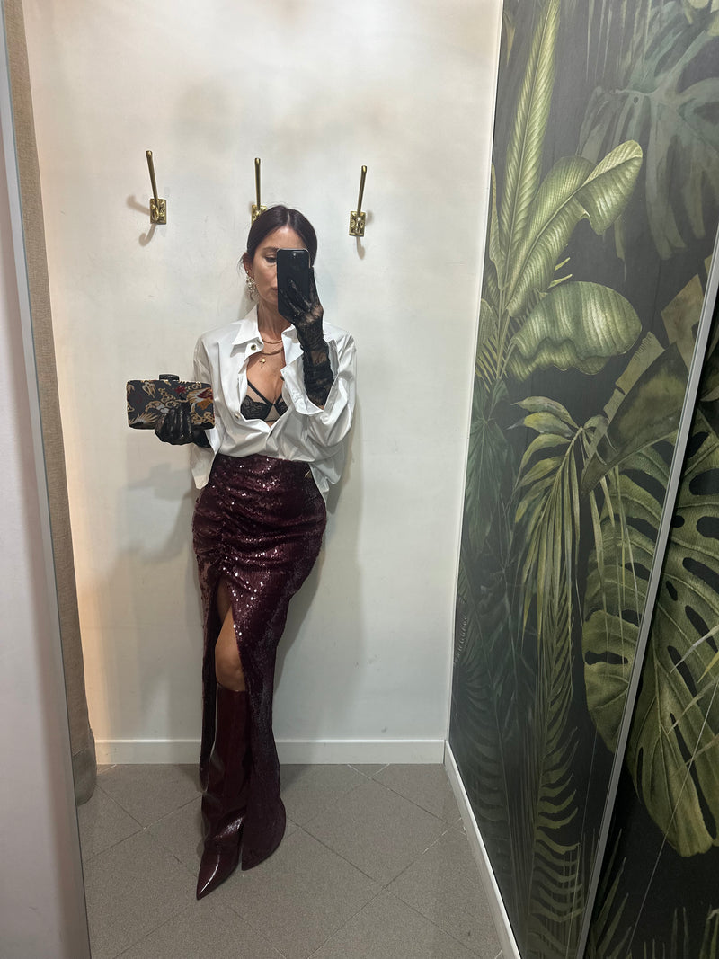 Gonna lunga paillettes akep