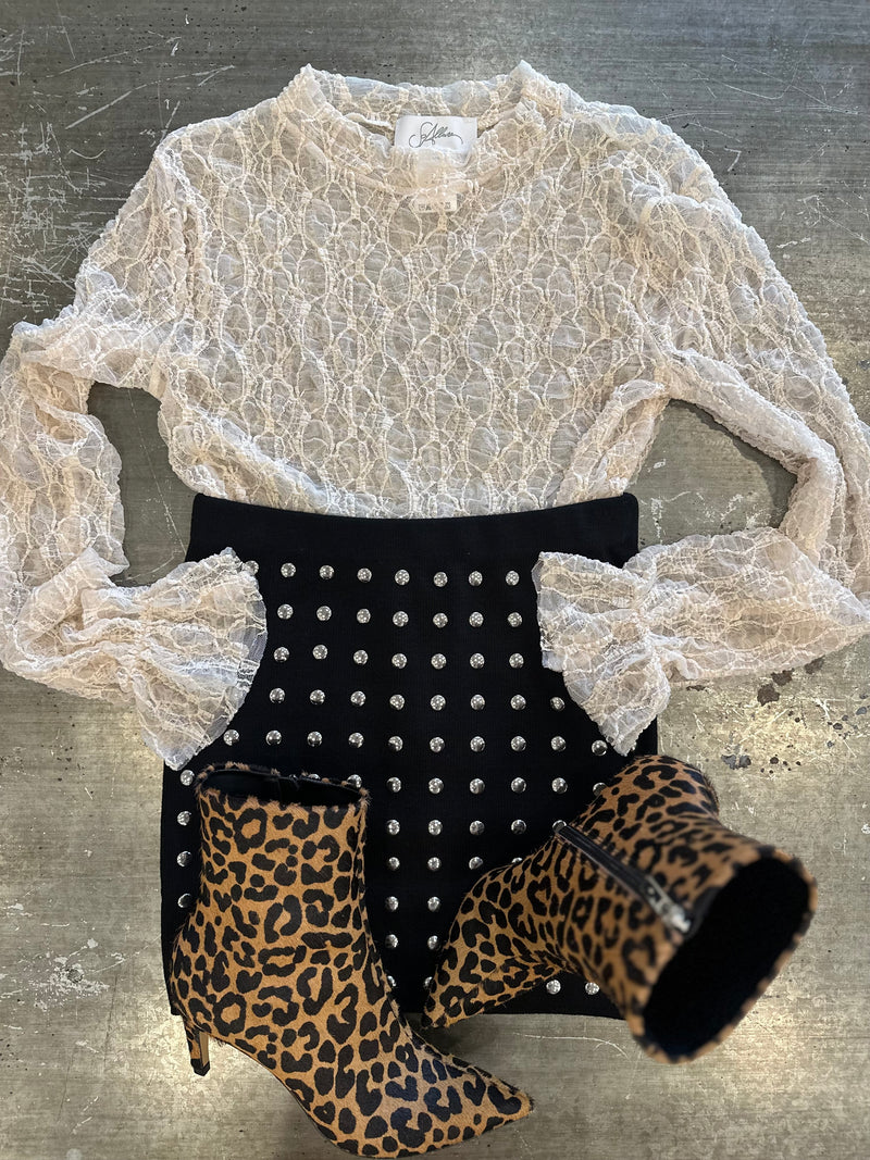 Minigonna con borchie akep