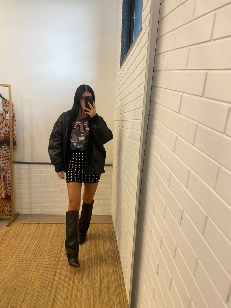 Minigonna con borchie akep