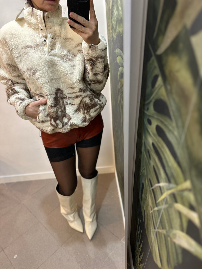 Felpa pullover in sherpa Kasey Levi's