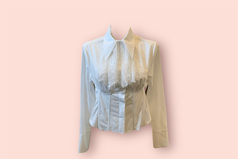 Camicia cravatta pizzo so allure