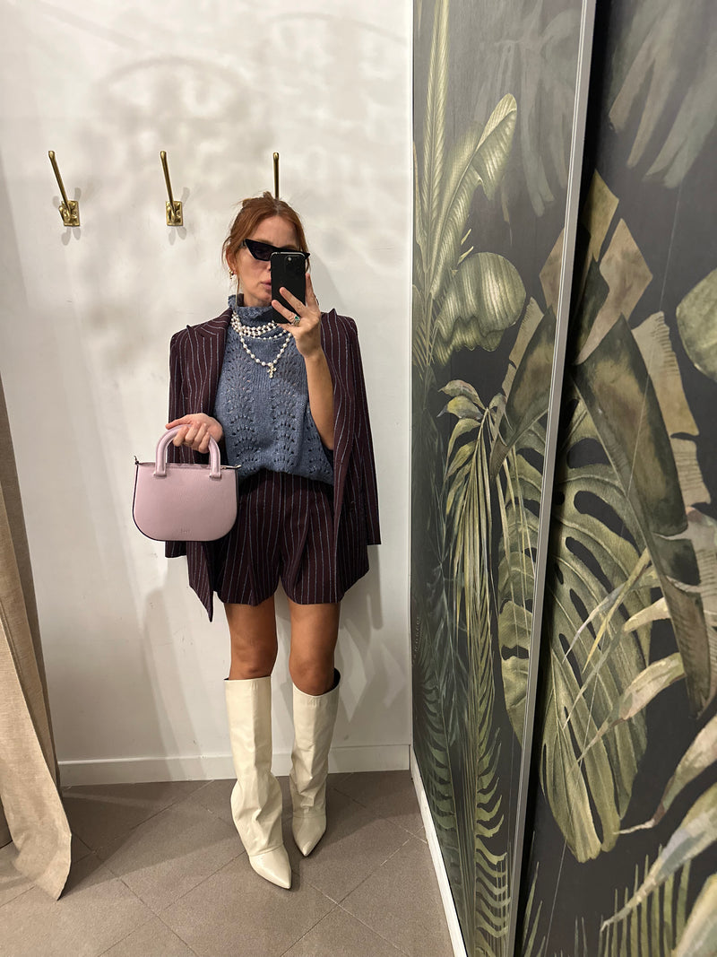 Stivali a tubo bordeaux alchimia