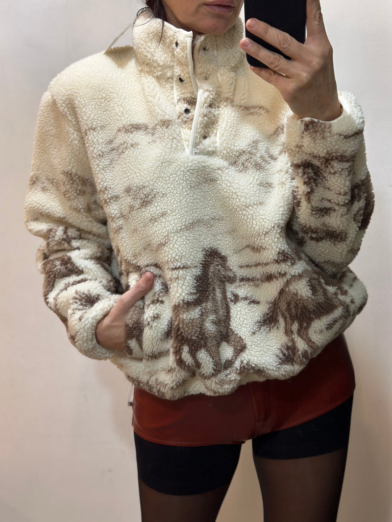 Felpa pullover in sherpa Kasey Levi's
