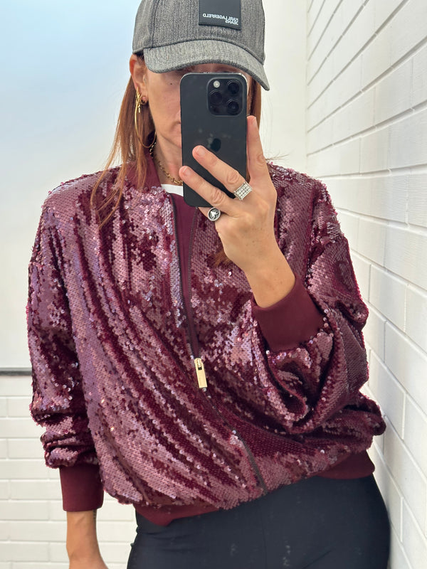 Bomber paillettes akep