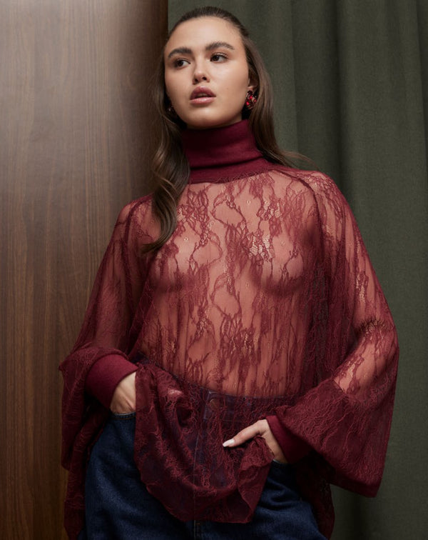Blusa in pizzo kostumn