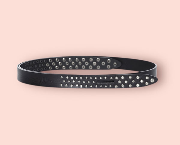 Cintura in pelle con borchie so allure