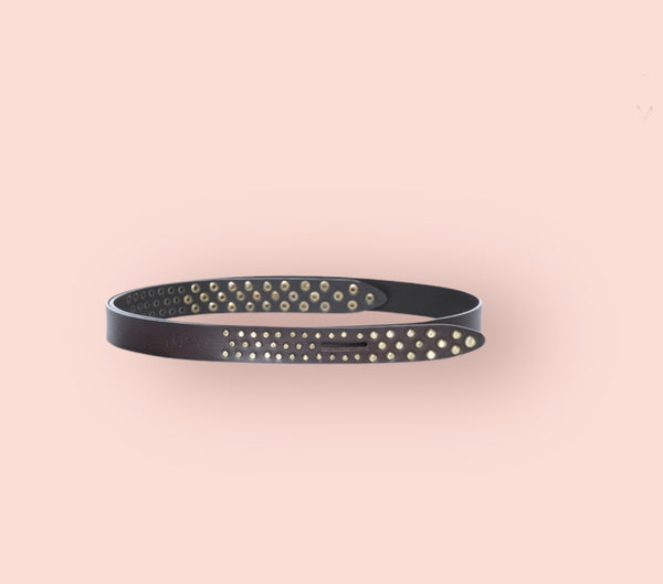 Cintura in pelle con borchie so allure
