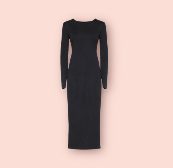 Abito midi gessato so allure