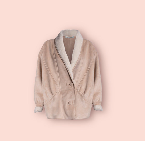 Eco-montone the classic shearling crop nineminutes
