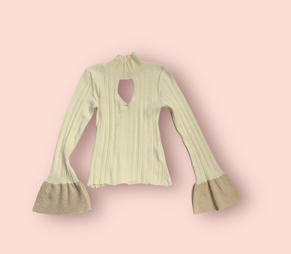 Maglia lupetto a coste akep