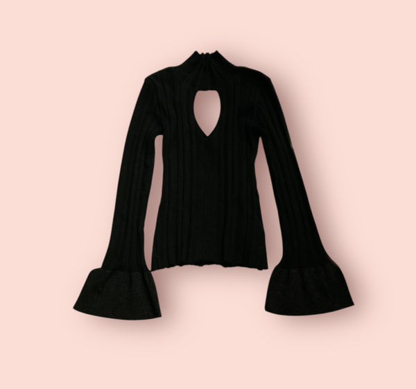 Maglia lupetto a coste akep