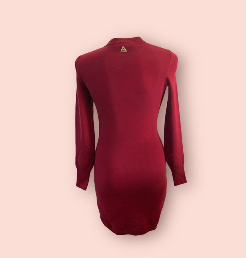 Abito in maglia con coulisse akep