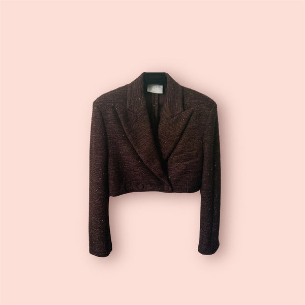 Giacca cropped bouclé so allure