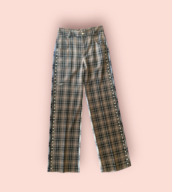 Pantaloni check akep