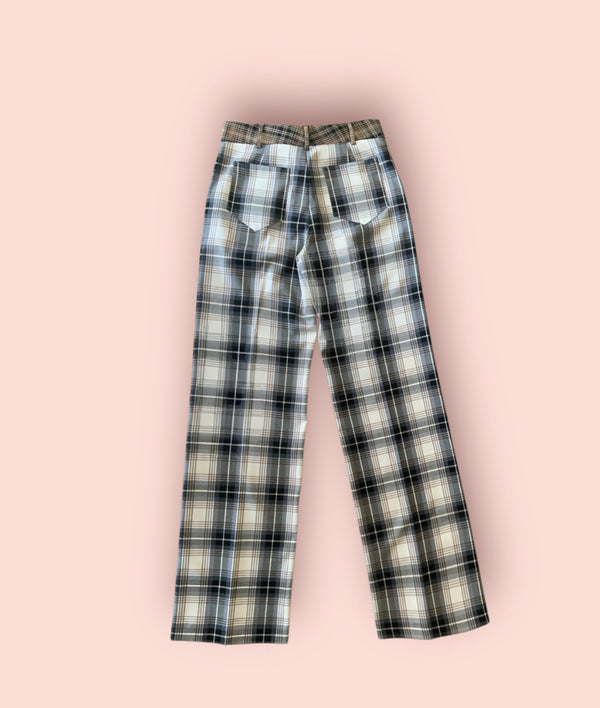 Pantaloni check akep