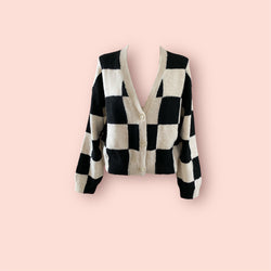 Cardigan crop check so allure