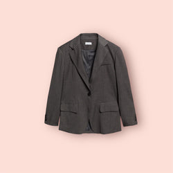 Blazer gessato monopetto weili Zheng