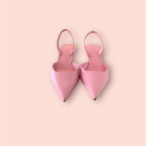 Slingback pelle schutz pink