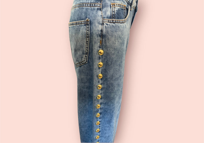 Jeans borchie odi et amo