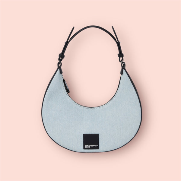 Borsa mezzaluna karl lagerfeld