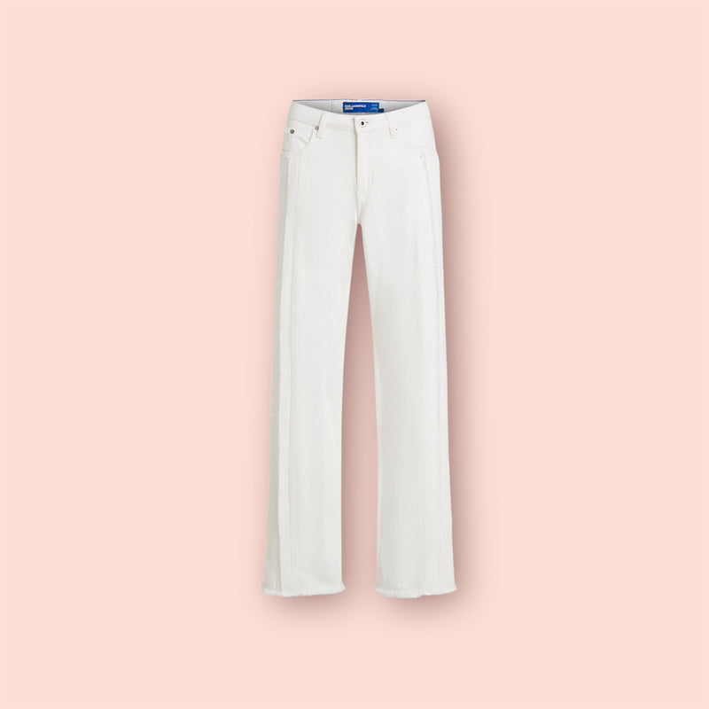 Jeans cuciture a rilievo karl lagerfeld