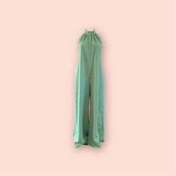 Jumpsuit verde gessato Bohemian Vi