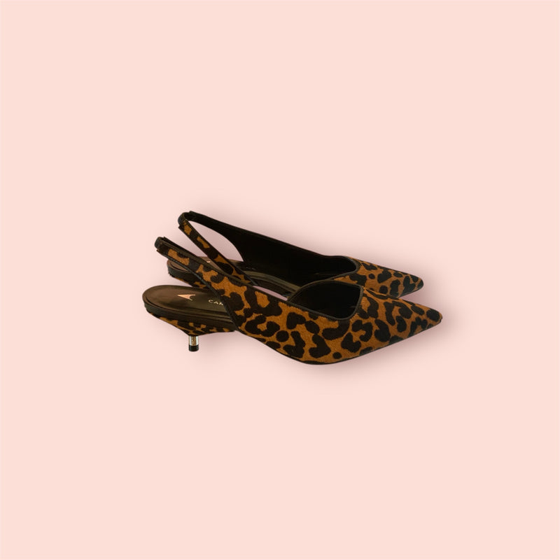 Slingback animalier carrano