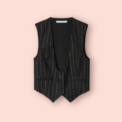 Gilet agata gessato mar de margaritas