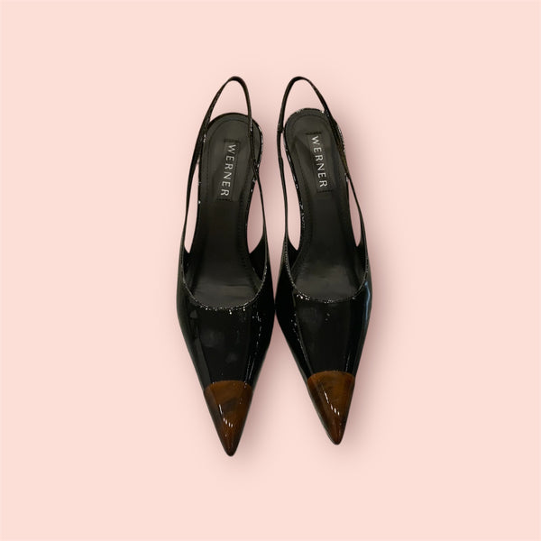 Slingback vernice werner
