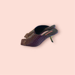 Sandalo mules pitonato werner