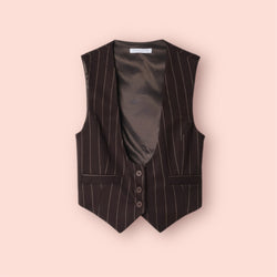 Gilet agata gessato mar de margaritas