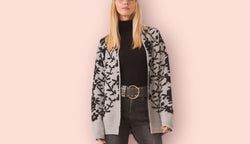 Cardigan jacquard nekane