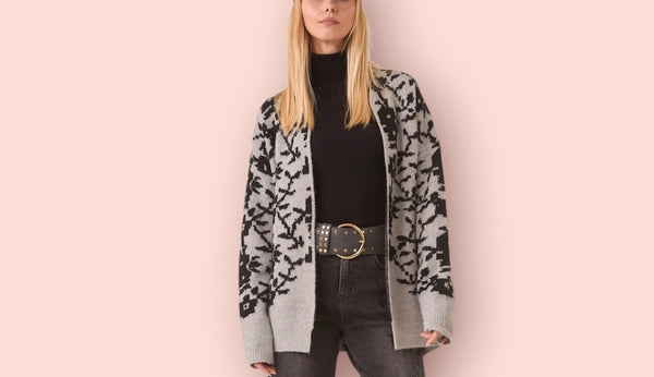 Cardigan jacquard nekane