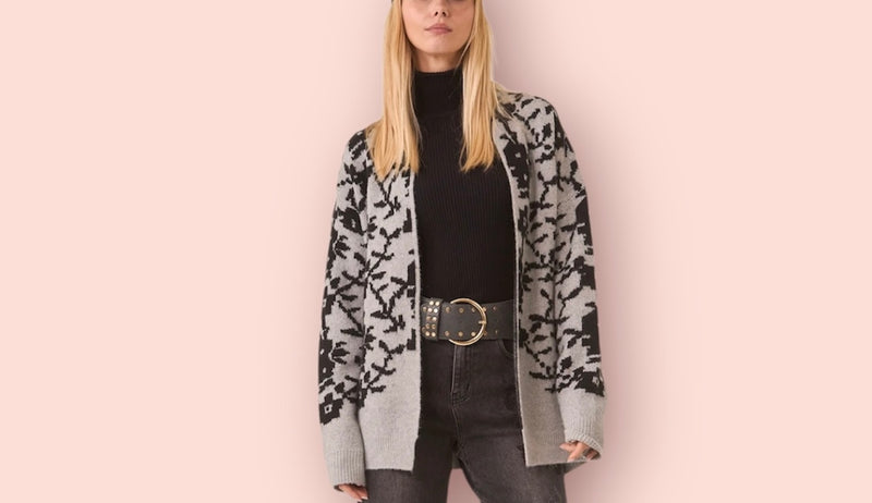 Cardigan jacquard nekane