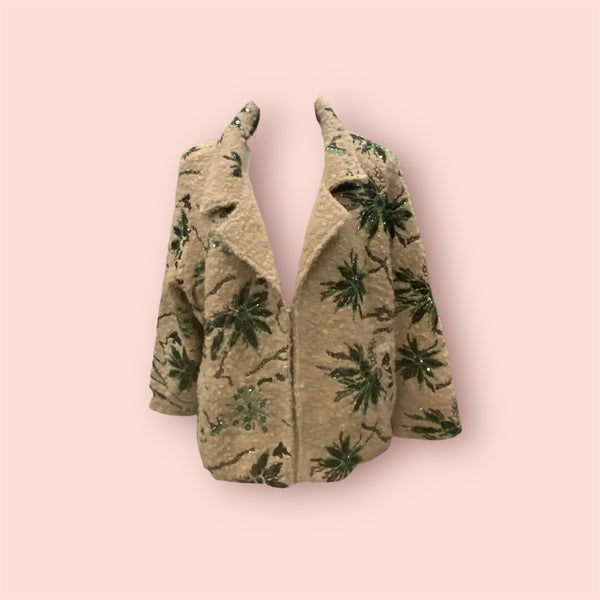 Cappotto corto con ricami nekane