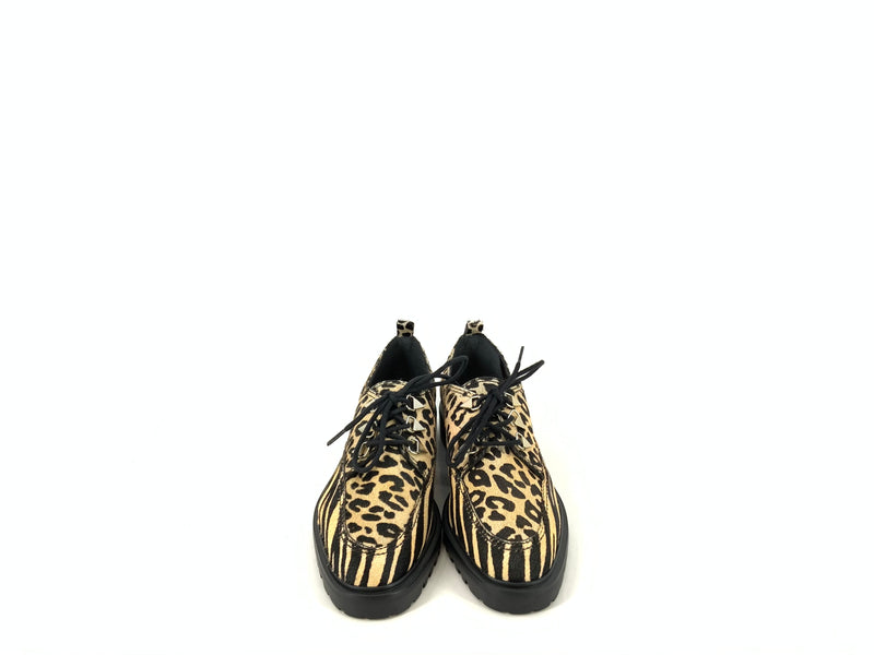 Mocassino allacciato animal print schutz