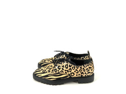 Mocassino allacciato animal print schutz